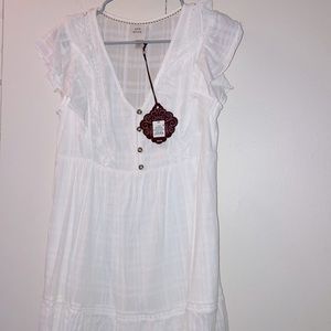 100% cotton XS Knox Rose white dress
